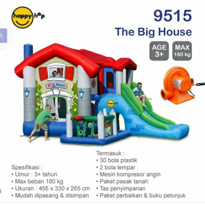 Istana Balon Mini Playground Indoor Happy Hop & Doctor Dolphin