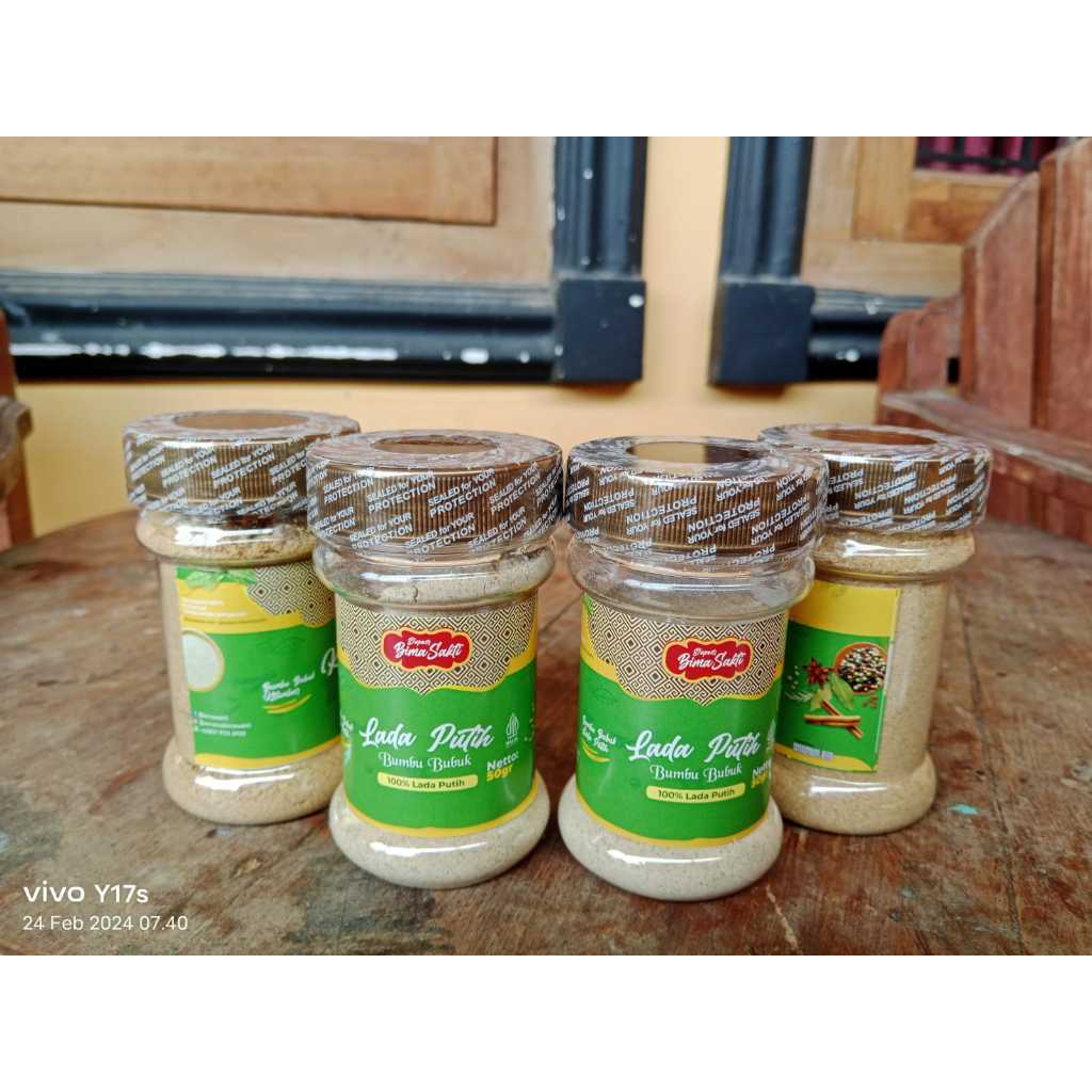 

Paket Murah 4 toples lada putih bubuk Asli Termurah