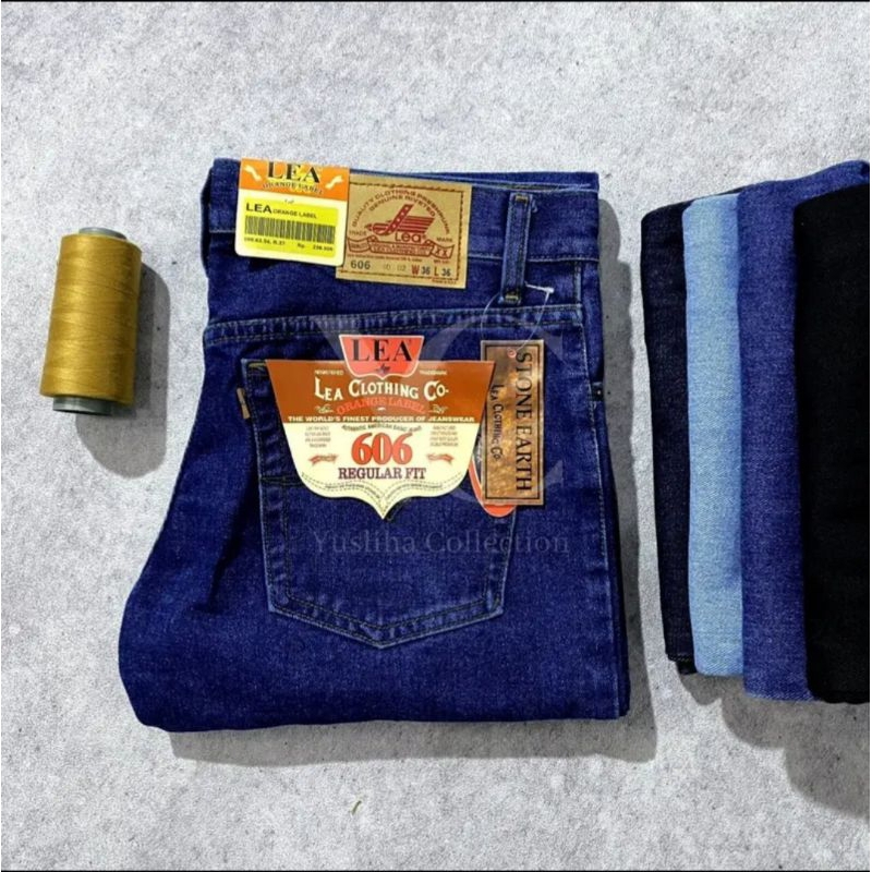 Celana LEAA Standard Jeans pria Pria  27-38/jeans reguler pria jumbo- Celana Pria- Celana Chino Pria