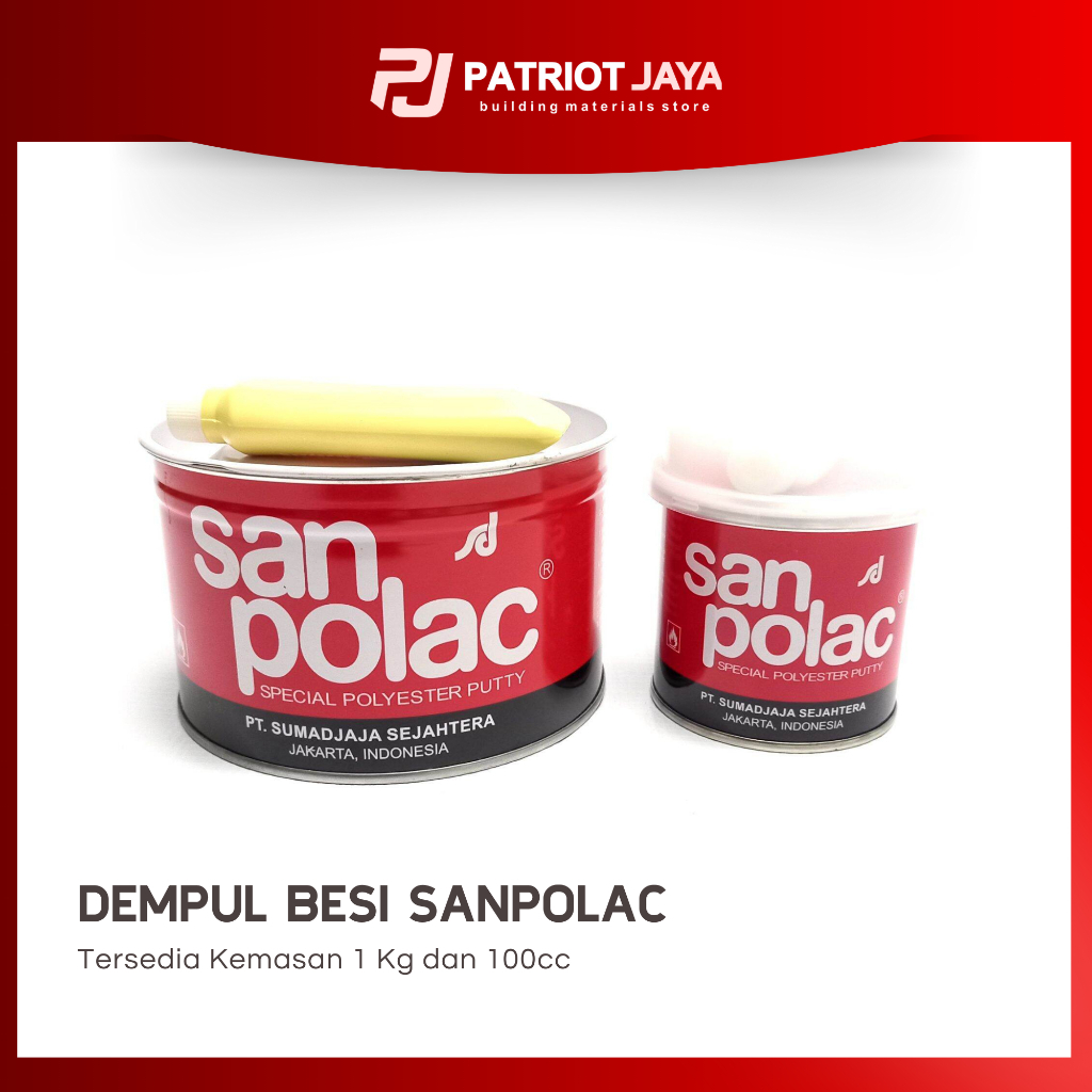 Dempul Besi Sanpolac + Hardener