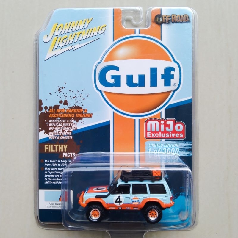 Johnny Lightning Gulf Jeep Cherokee Gulf Mijo Exclusive