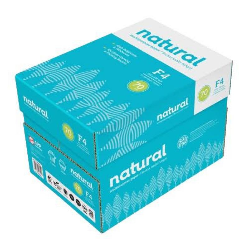 

KERTAS HVS NATURAL F4 70GSM || KERTAS PRINT || KERTAS FOTOCOPY|| KERTAS SEHARI-HARI || ATK