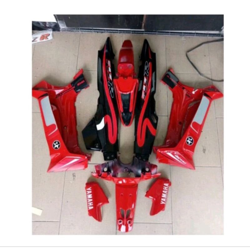Paket Body Set Halus Fizr Caltex Hitam Merah Body Set Halus Yamaha Fizr Fiz Set Striping