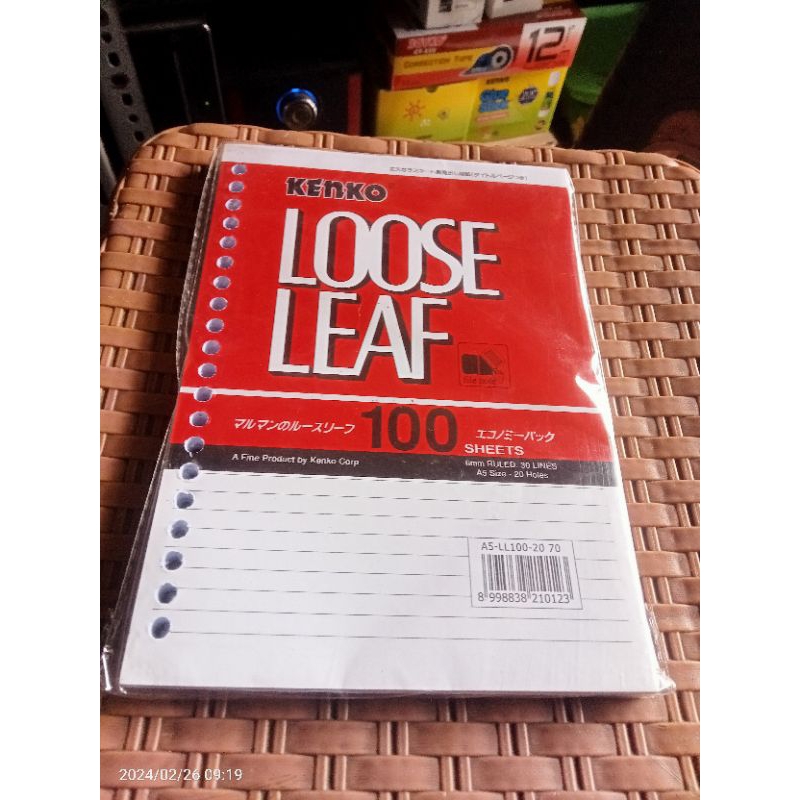 

Loose Leaf Isi Binder A5 Isi 100 Sheet