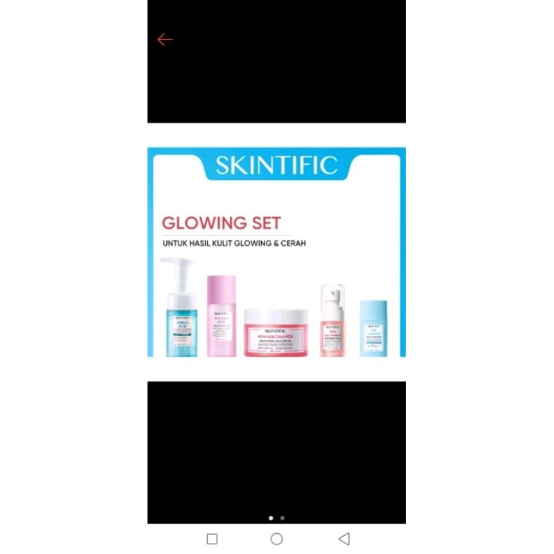 skintific glowing set