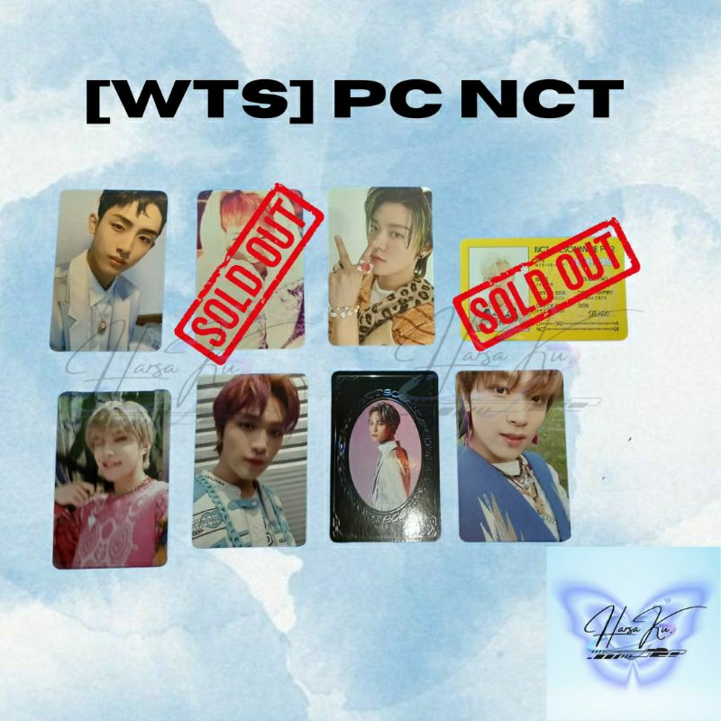 WTS PC ID CARD YEARBOOK ACCESS CARD NCT HAECHAN JAEMIN WINWIN RENJUN YUTA JUNGWOO YANGYANG
