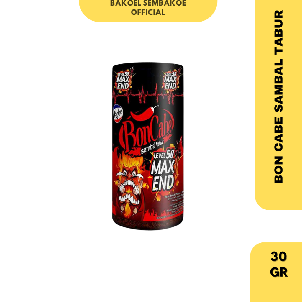 

KOBE BON CABE Sambal Tabur Max End Level 50 30gr