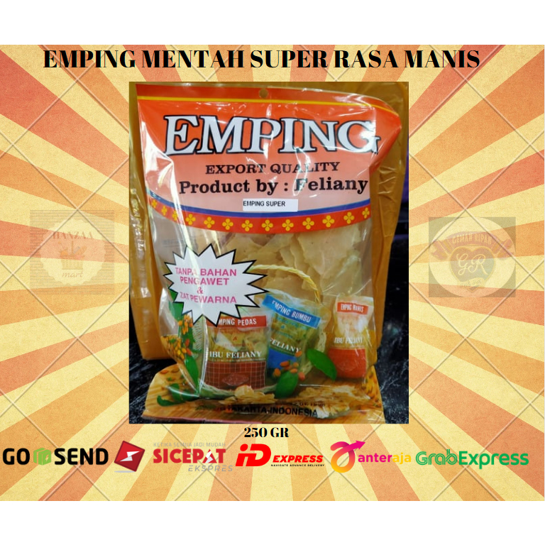 

EMPING MANIS SUPER 250 G GEMAH RIPAH KHAS JOGJA
