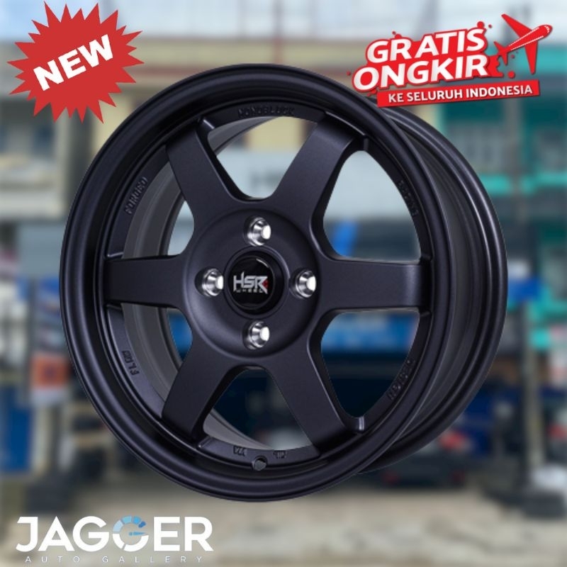 Velg hsr wheel jambi hsr tokyo ring 15 lubang 4 single pcd 4x100