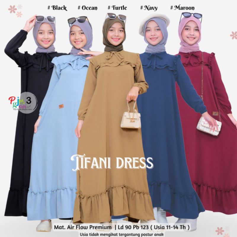Tifani Gamis Remaja Polos PGJ Kids