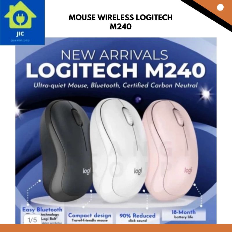 MOUSE WIRELESS LOGITECH M240