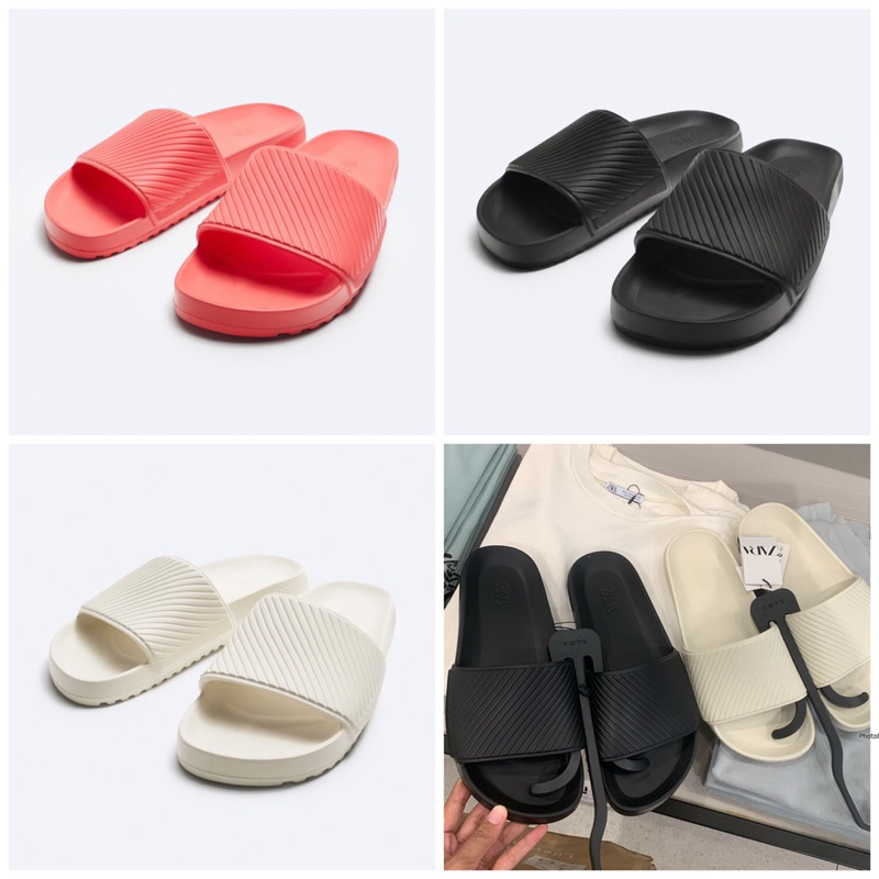 slipon sandal cowok unisex selop zara pnb bestseller  39-45 freepaperbag originalstore |jastip_titip