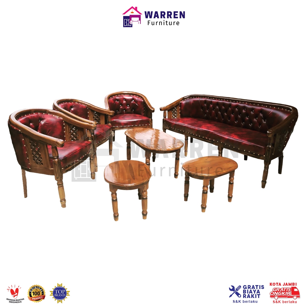 Kursi Tamu / Sofa Kayu Jati Jepara - Citra 3111 natural