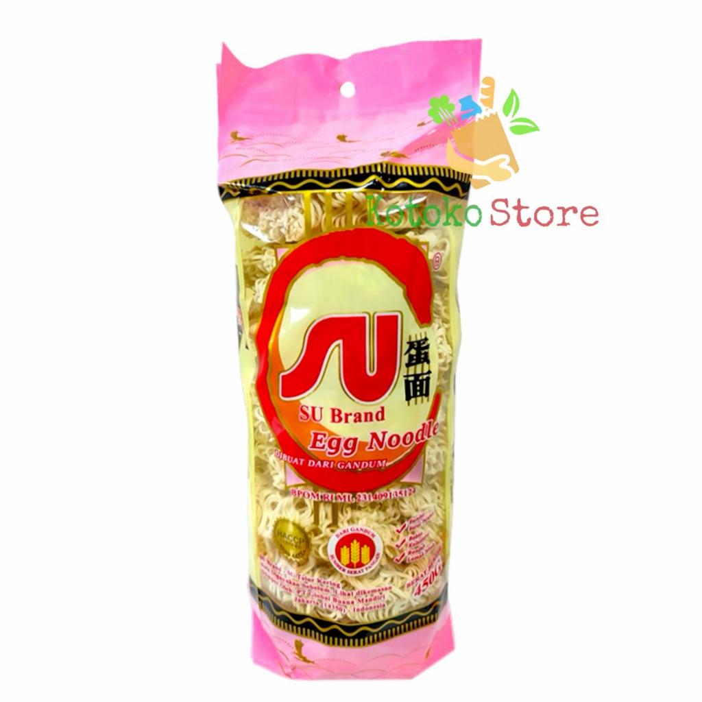 

Egg Noodle SU Brand / Mie Telur Gandum Kering Bulat Keriting 450gr