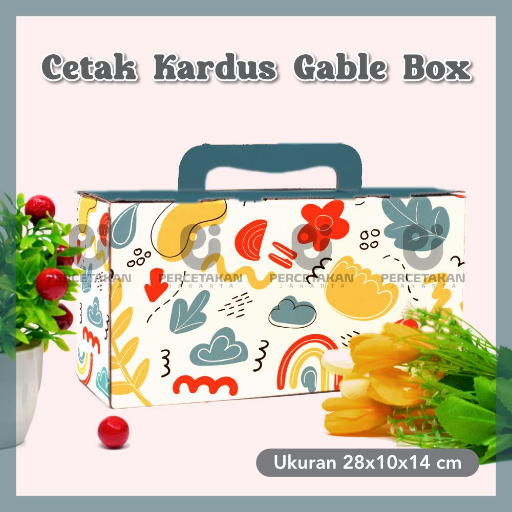 

Cetak Box Jinjing 28x10x14 cm FULL COLOR Free Custom Desain/Logo | BOX HAMPERS | GABLE BOX | BOX TOPLES