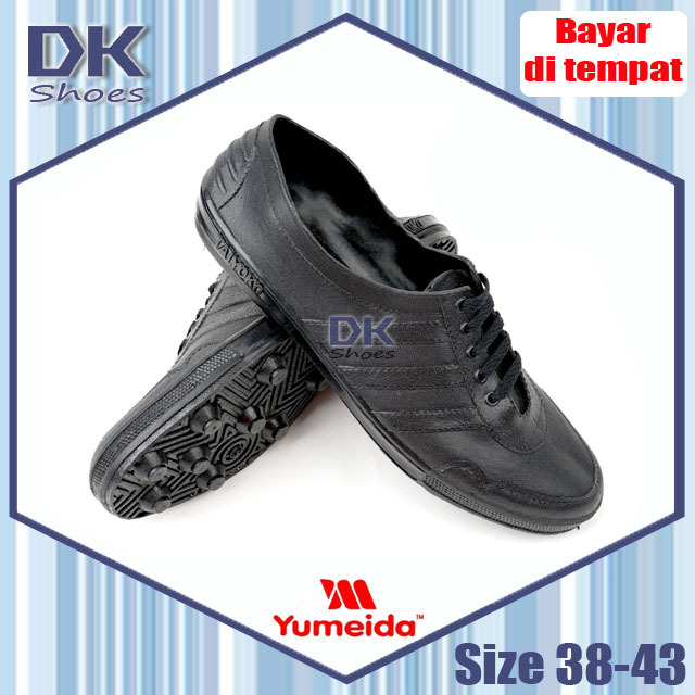BESTPROMO Yumeida TAIYOKO 38-43 Hitam Sepatu Bola Karet / Sepatu Futsal / Sepatu Kebun / Sepatu Pool