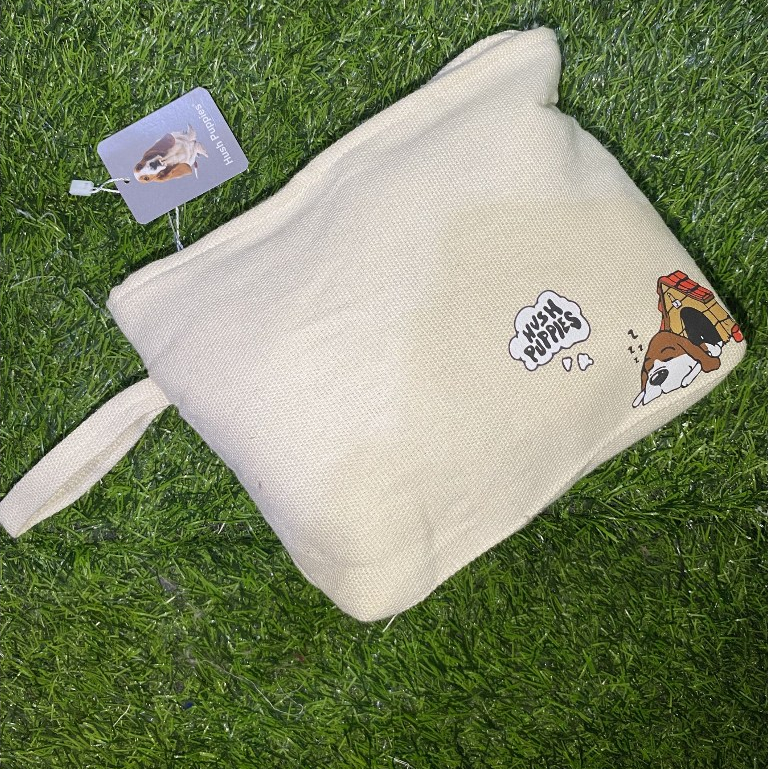 Hush Puppies Bag Pouch Denim Extra Large Size (Ori Imported)