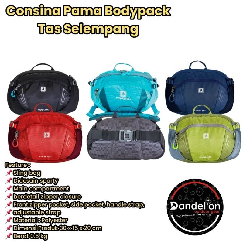 tas slempang samping Consina Pama
