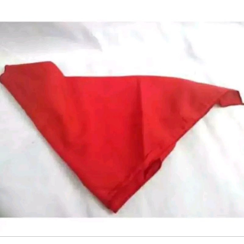 Syal Slayer Paskibra Merah Polos Syal Paskibra Bijian