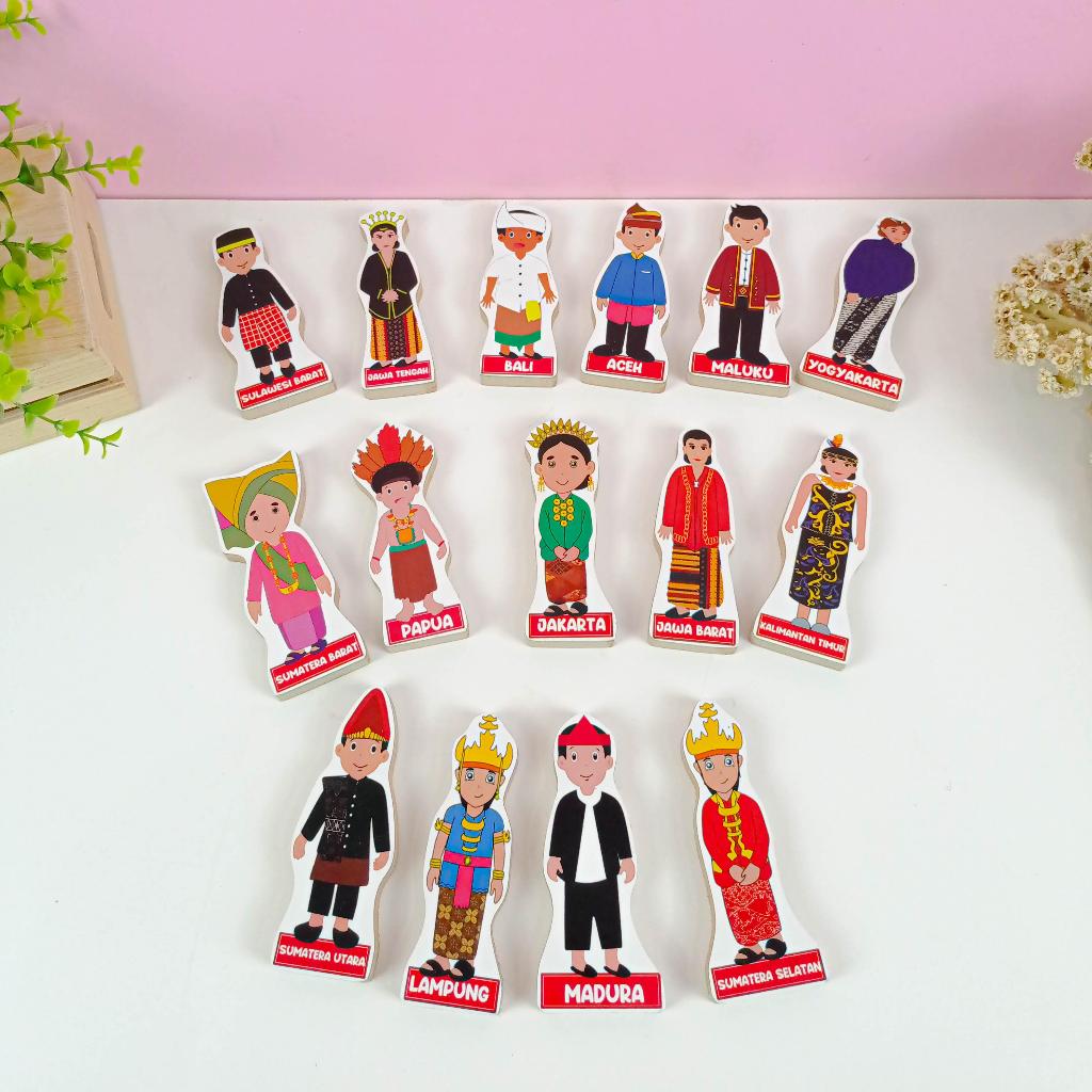 BUY 1 GET 1 | FREE 1 Puzzle Anak /Mainan Kayu Edukasi/ Miniatur / Agdia Toys / 16x12x5 cm / isi 15 k