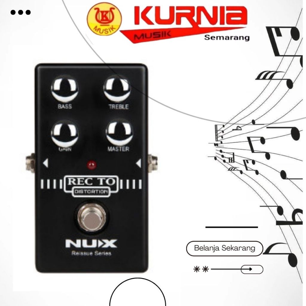 Nux Recto -  Recto Distortion Efek Pedal Gitar Original