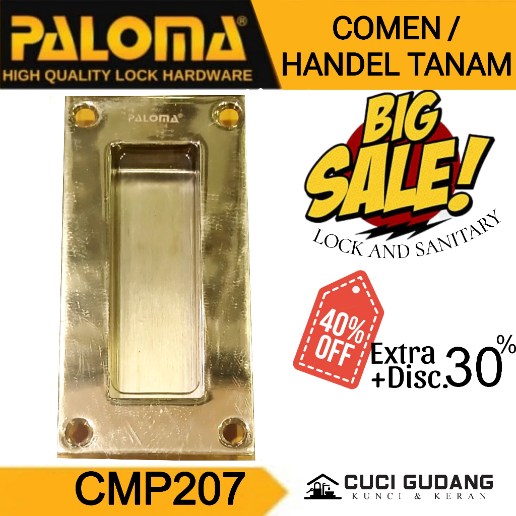 COMEN PALOMA CMP 20- HANDLE TANAM PINTU LEMARI GESER PINTU GESER