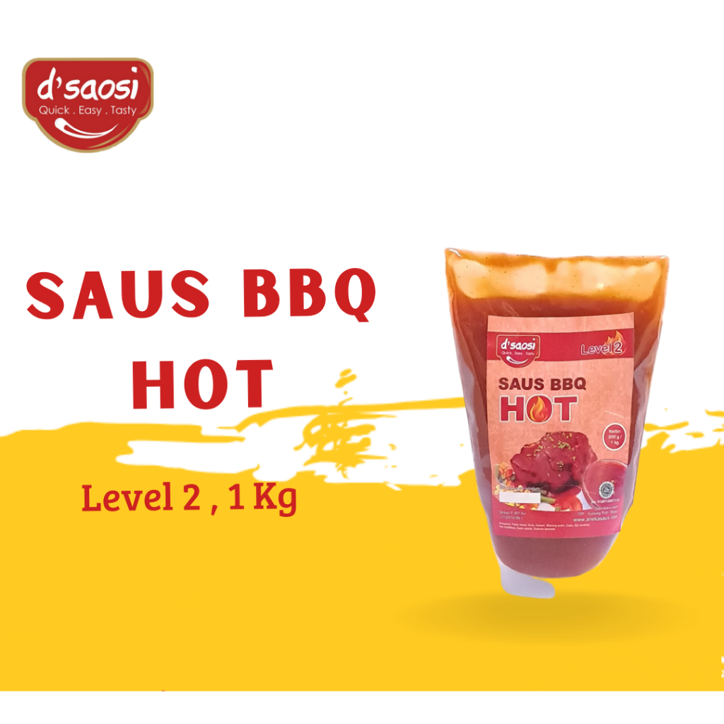 

DSaosi Saus Barbeque Pedas Level 2, 1 Kg