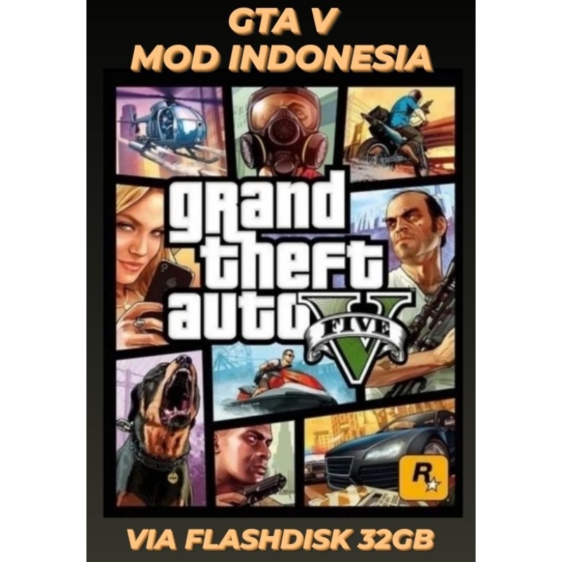 [Dapat Flashdisk] Game PS3 GTA V + MOD Tema Indonesia file PKG