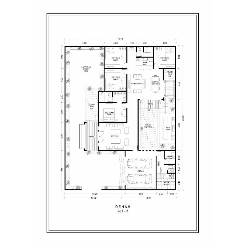 Jasa Desain Denah Rumah  2D Murah Jasa Gambar Rumah Modern Minimalis