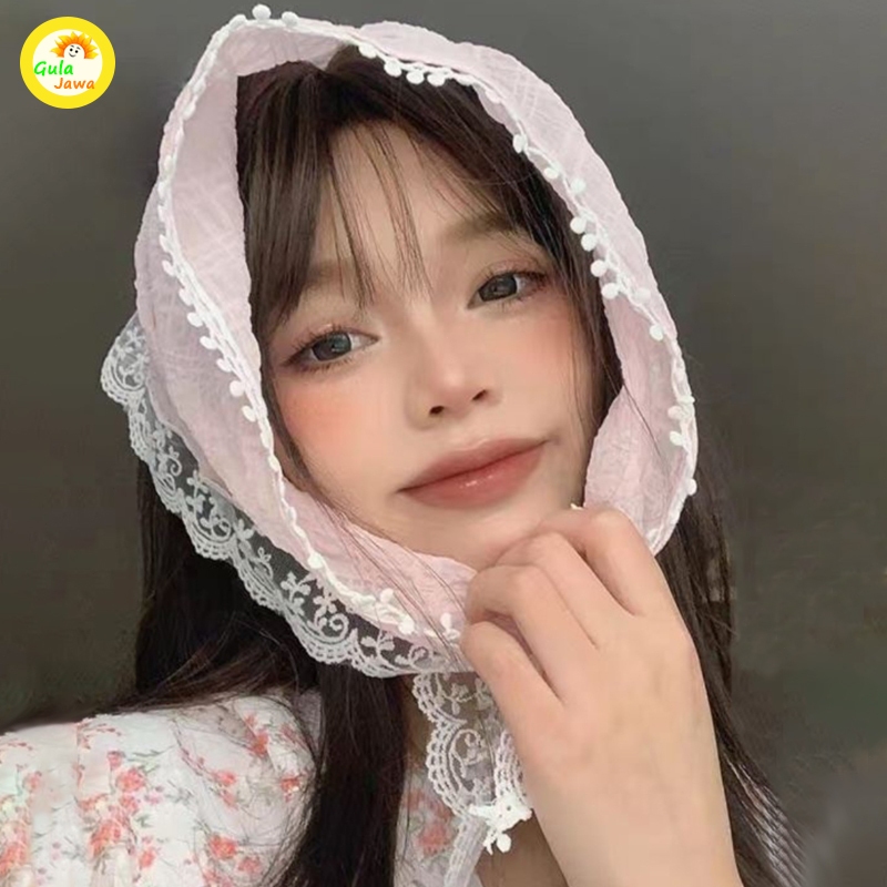 Korean Aesthetic Scarf , Gaya Jilbab untuk Perempua