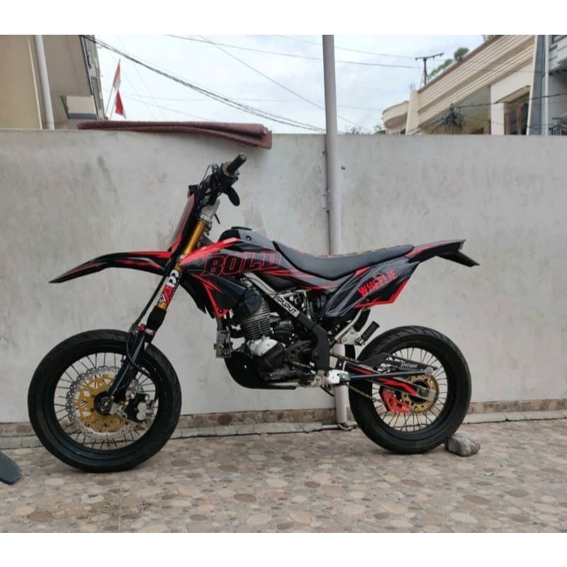 Decal klx bf full body decal klx bf supermoto decal klx bf hitam decal klx bf merah