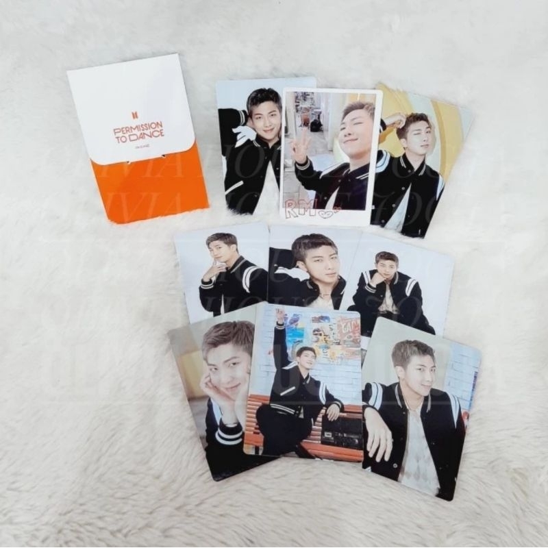 Photocard RM BTS Permission To Dance Concert Mini Photocard Permission To Dance Concert BTS RM Orang