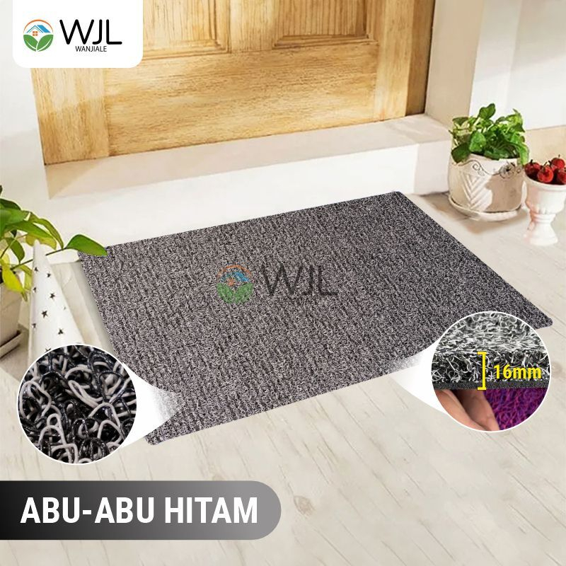 WANJIALE  Keset Karpet PVC Mie Bihun 60 x 120cm tebal 16MM keset anti slip 2 warna