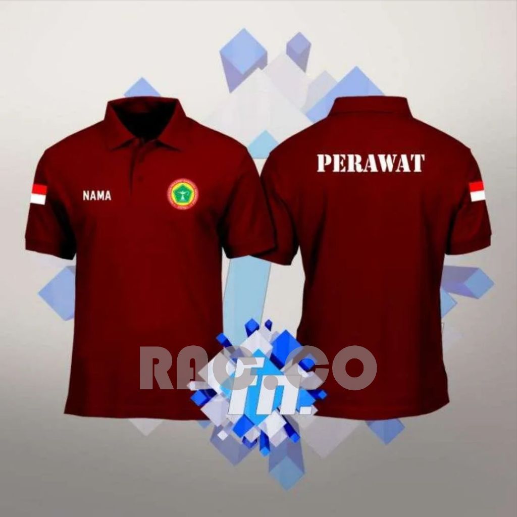 [COD] Kaos polo baju PERAWAT / Hari perawat nasional - bisa custom nama