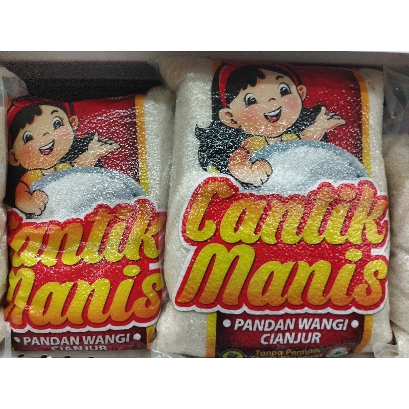 

BERAS PREMIUM CANTIK MANIS PANDAN WANGI CIANJUR 5 KG / BERAS OANDAN WANGI PREMIUN CIANJUR / BERAS CAP CANTIK MANIS PREMIUM / BERAS CANTIK MANIS / BERAS PREMIUM
