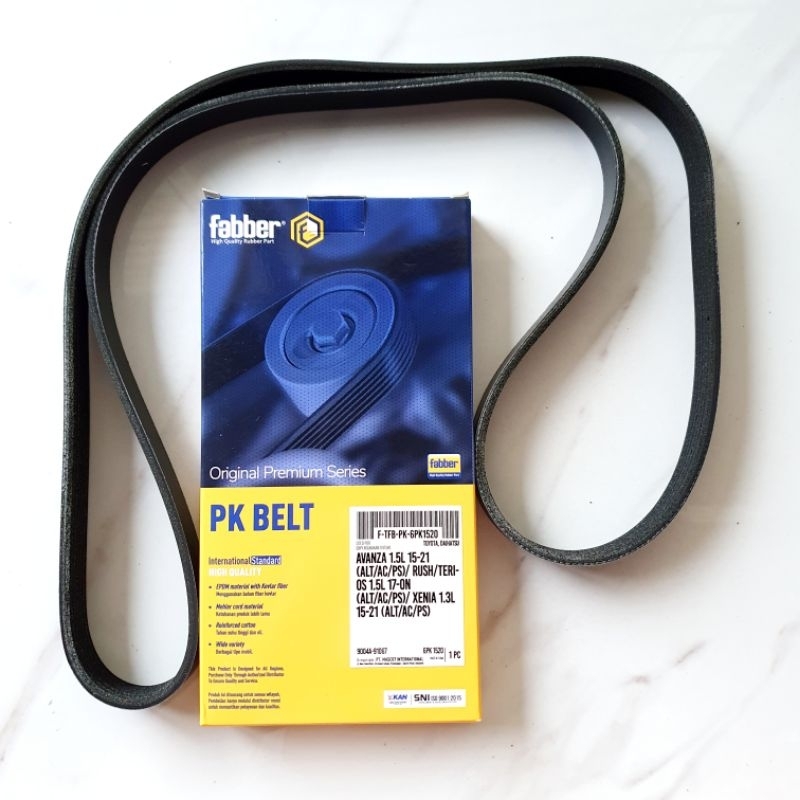 FABBER VBELT FAN BELT AVANZA XENIA 2016-2021 / RUSH TERIOS 2018 6PK1520