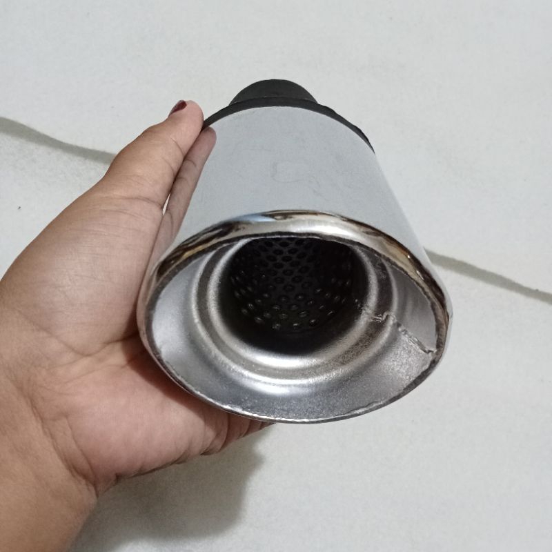 variasi knalpot mobil suara halus model oval baut