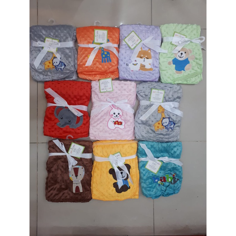 Selimut boba/ Selimut bayi tebal tanpa topi