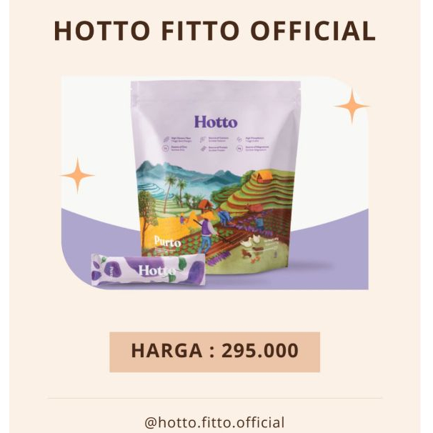 

Hotto Purto Multigrain Original Ubi Ungu Superfood (1 Pouch Isi 16 Sachets) [Best Value]