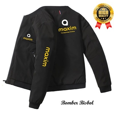 Diskon Jaket Maxim Model Bisbol / Jaket Driver Maxim Terbaru / Jakeet Maxim Original 100% Tebal Wate