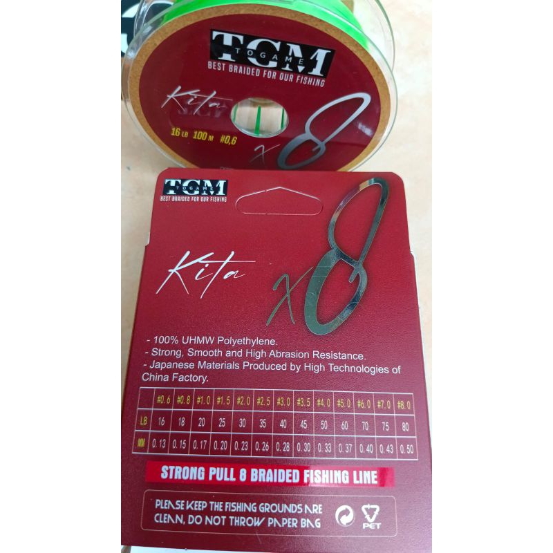 BENANG PE 0,6 TOGAME X8 QUALITY PREMIUM KUAT