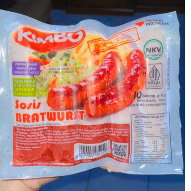 

sosis kimbo bratwurts isi 10