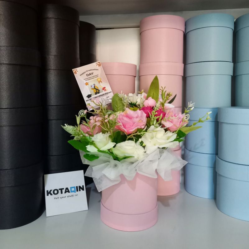 

Bloom Box Flower D10 T10 Kotak Kado Gift Box Bunga Bulat Florist Box