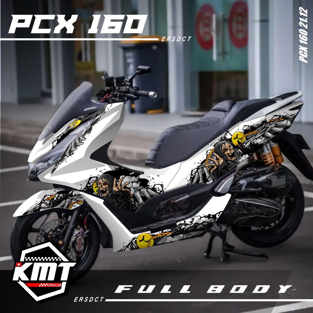 Decal Sticker Honda PCX 160 2021 Fullbody New Desain Monster KMT.21.12