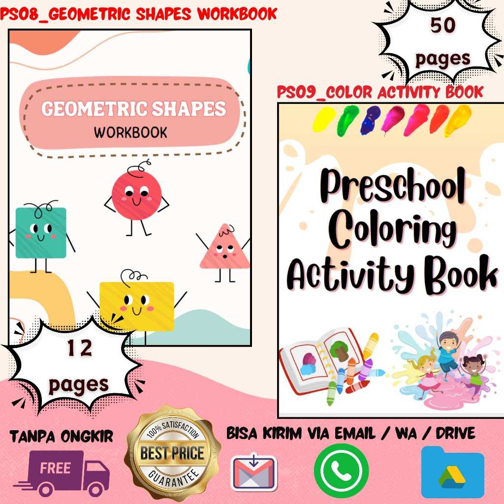 

PS10_Maze for Kids lembar kerja labirin bergambar preschool kindergarten TK-KB-Kelas 1-2 SD