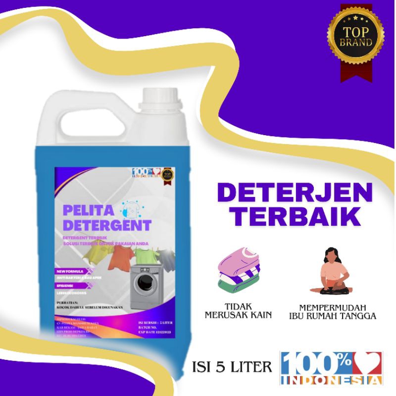 DETERJEN CAIR 5 LITER TERMURAH WANGI LAUNDRY