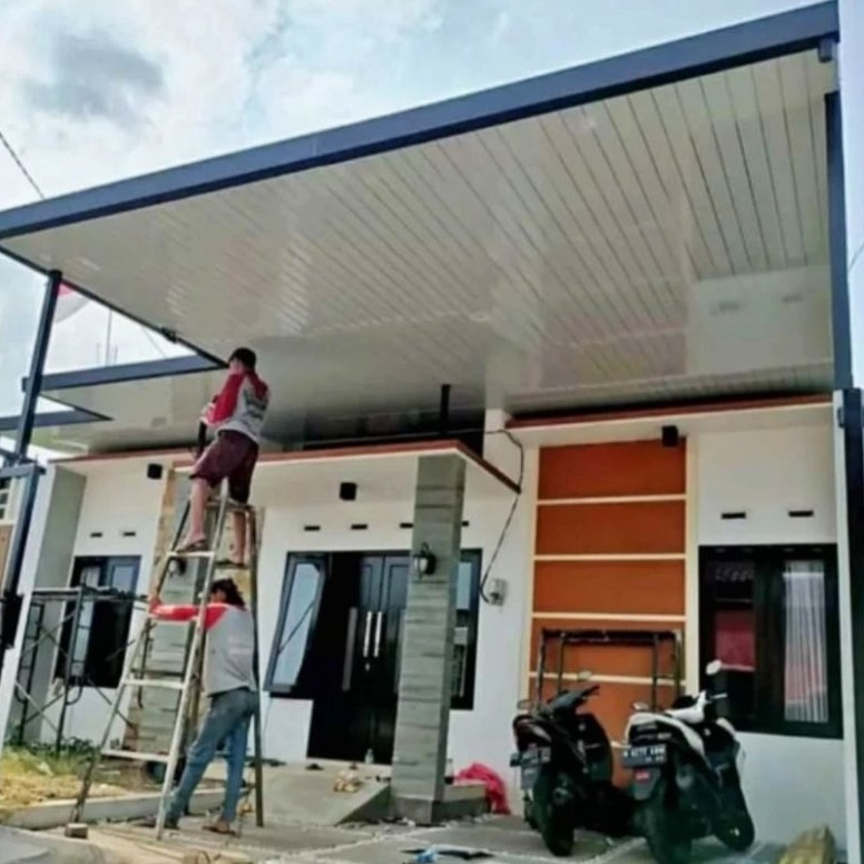 ART H66K Kanopi baja ringan Sejabodetabek dan Paket Kanopi  Plafon PVC