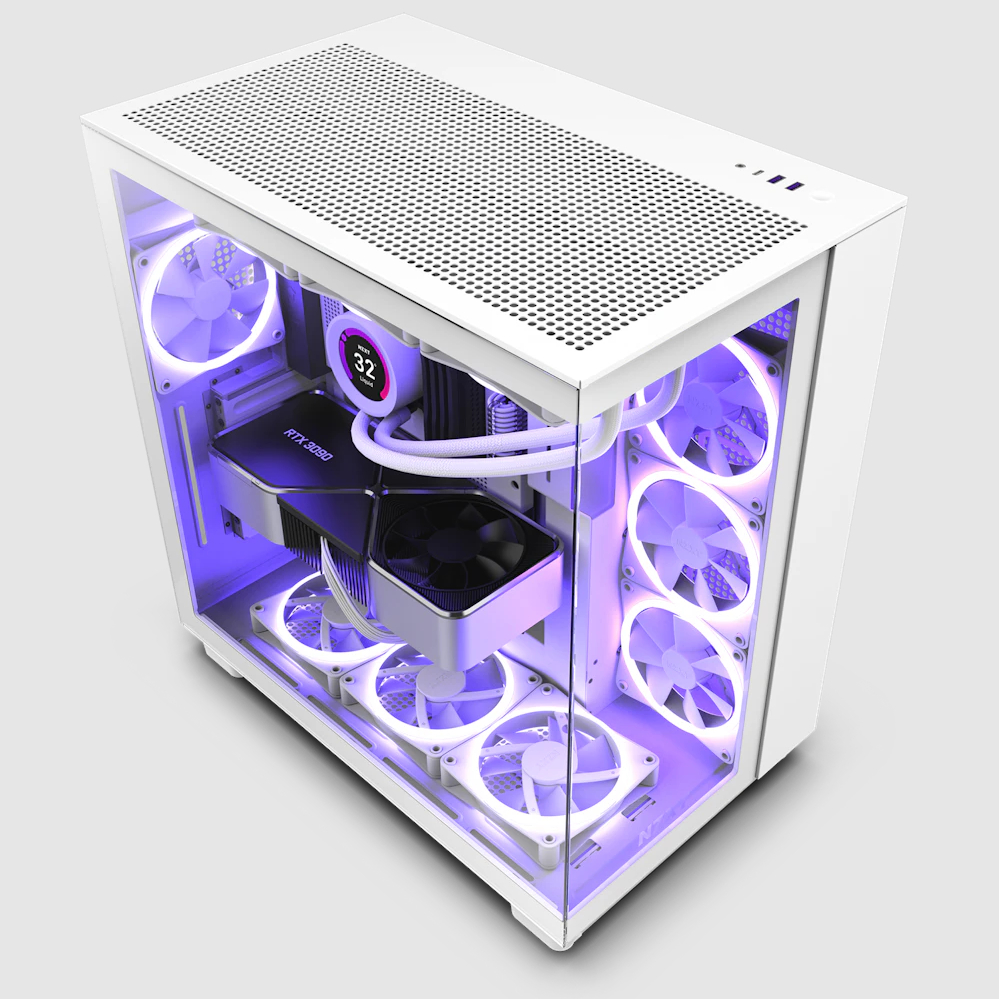 NZXT H9 Flow Matte White