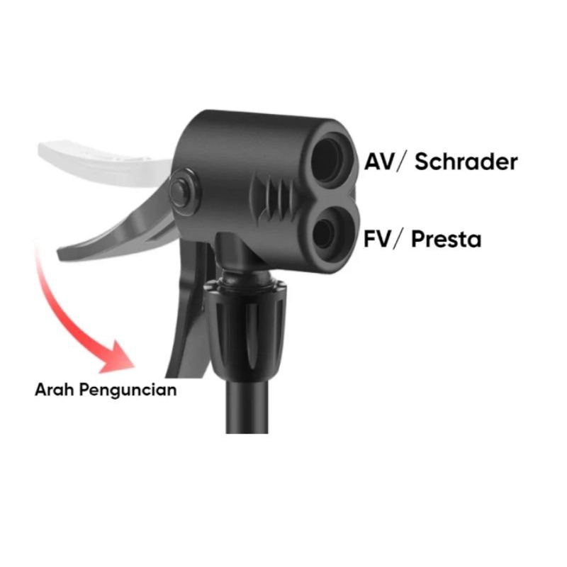 COP KEPALA POMPA 2 LUBANG MATA POMPA PRESTA FIXIE SCHRADE