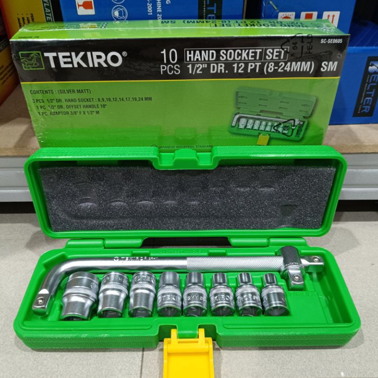 Terbagus KUNCI SOK SET TEKIRO 824MM 1PCS  KUNCI SOK SET TEKIRO 1PCS KUNCI SOK TEKIRO BOX PLASTIK